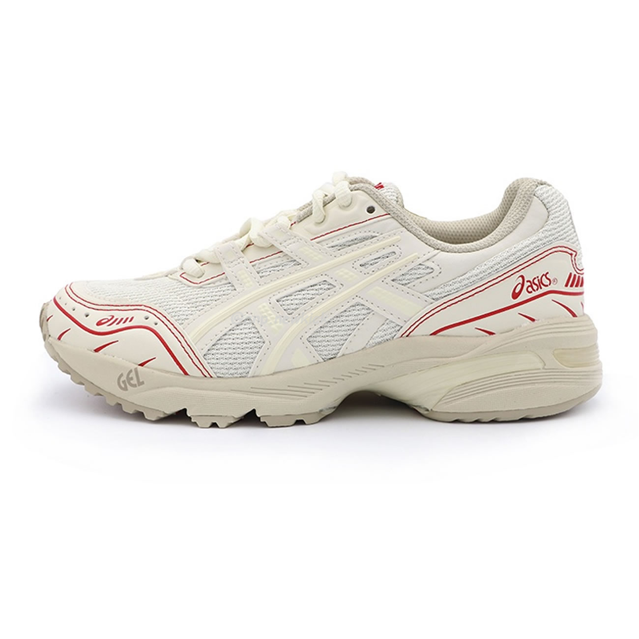 Asics Gel 1090 Grey Beige Birch French Blue White Sage Silver Cream Brown Silver Cream Gray Blue (23) - newkick.cc